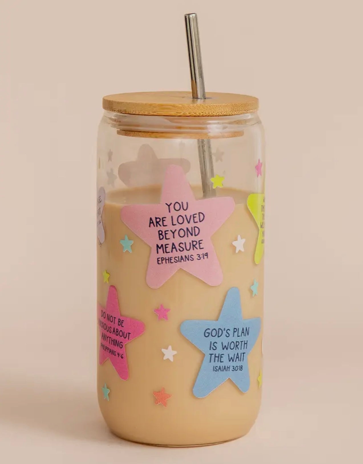 Bible Verse Glass Cup