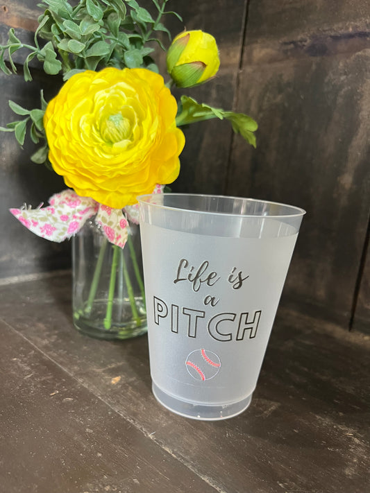 Life Is A Pitch Cup Stack