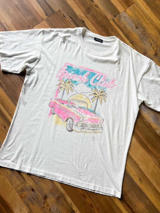 Beach Club Oversized Graphic Tee
