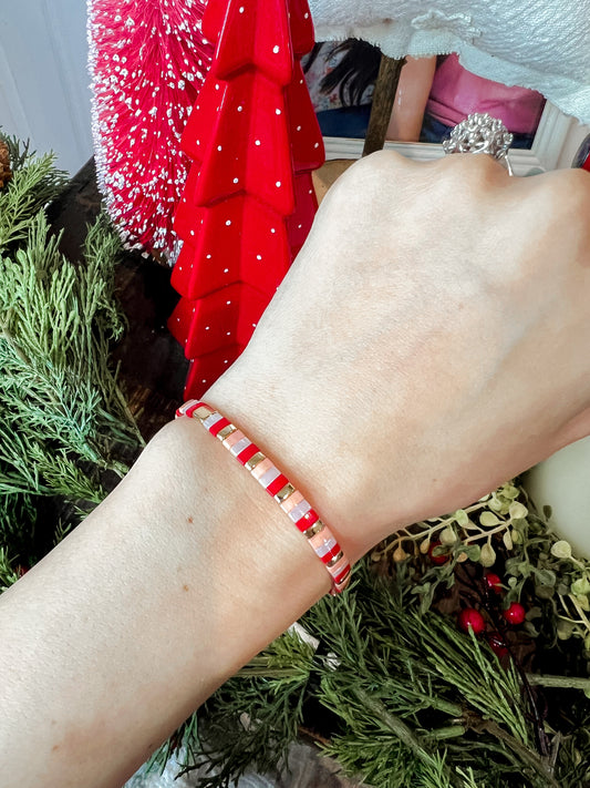 Red Tile Bracelet