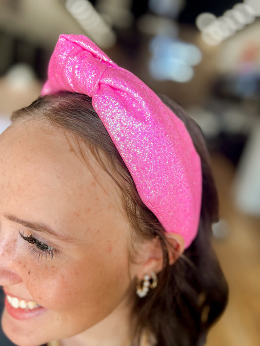 Pink Glitter Headband