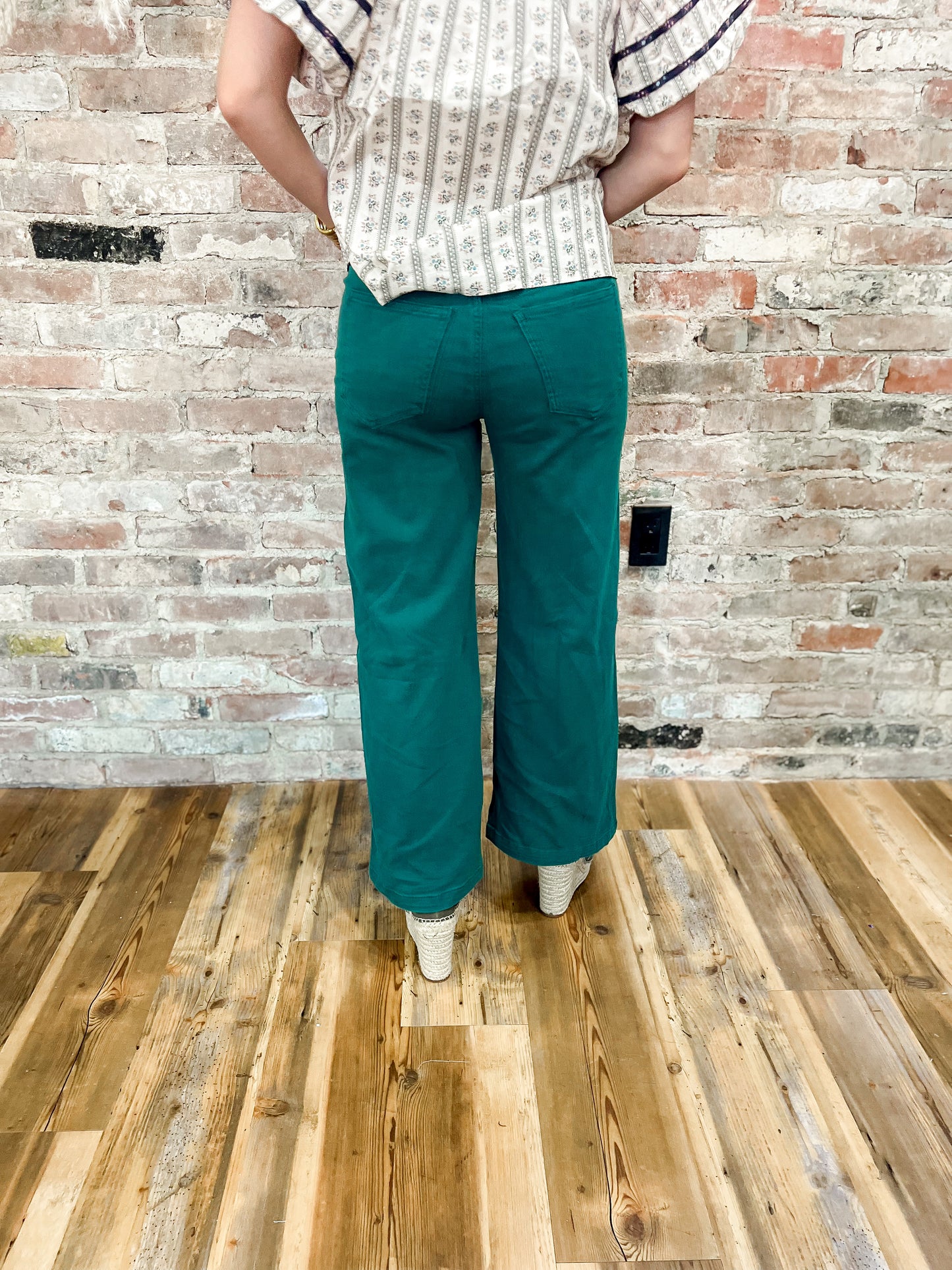 Hunter Green Denim