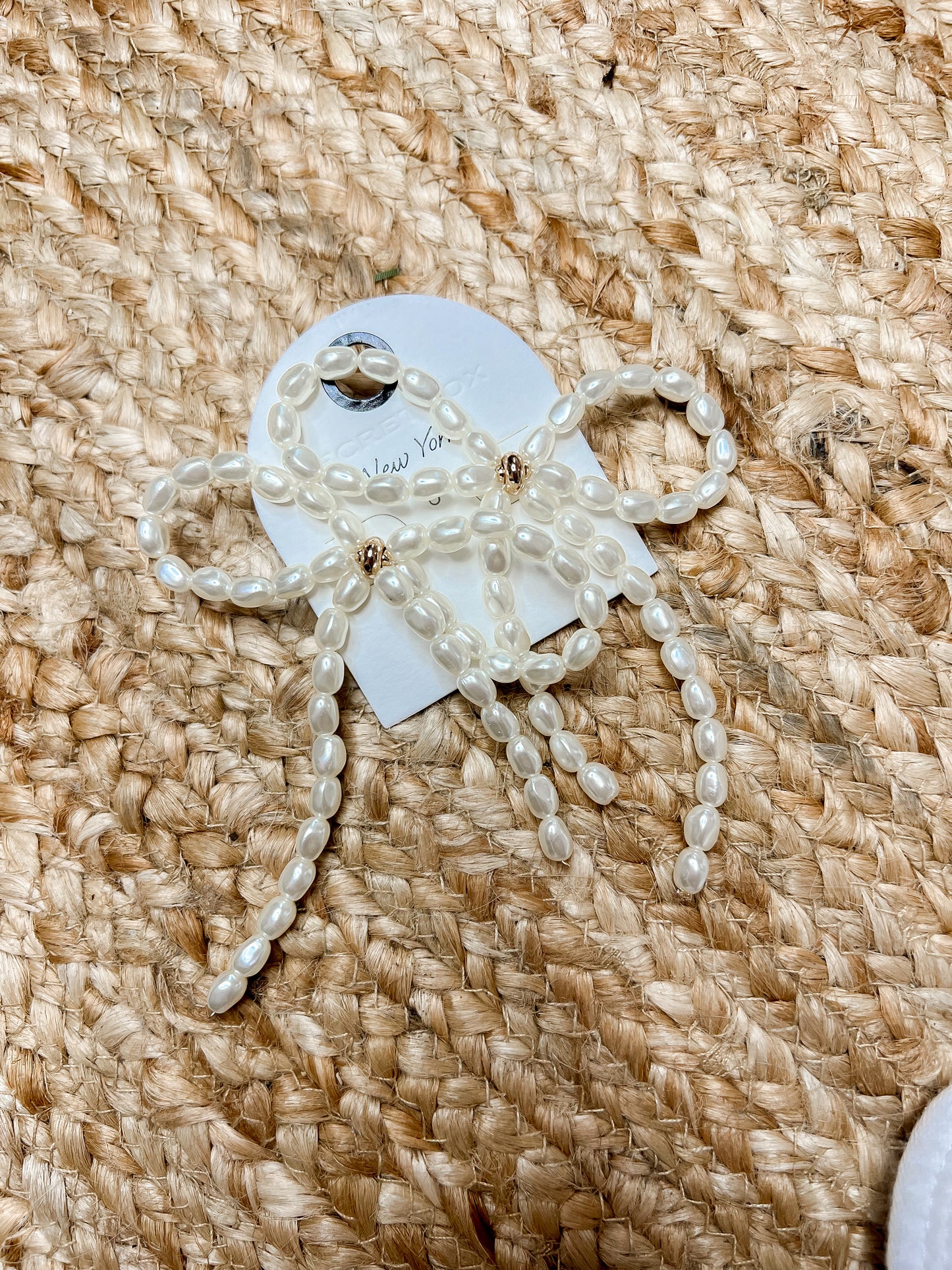 Statement Pearl Bow Earrings