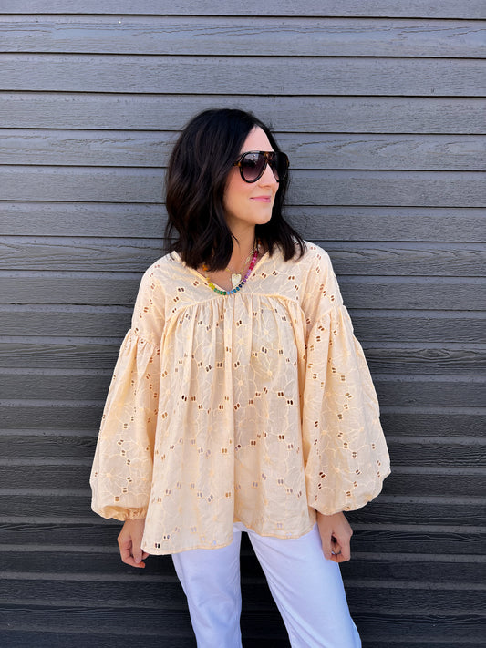 Sunshine Eyelet Blouse