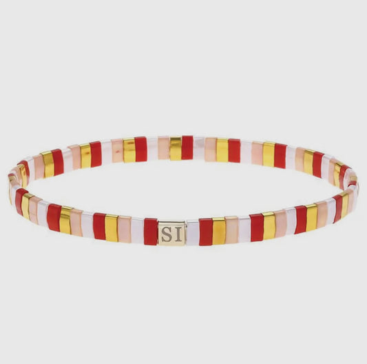 Red Tile Bracelet