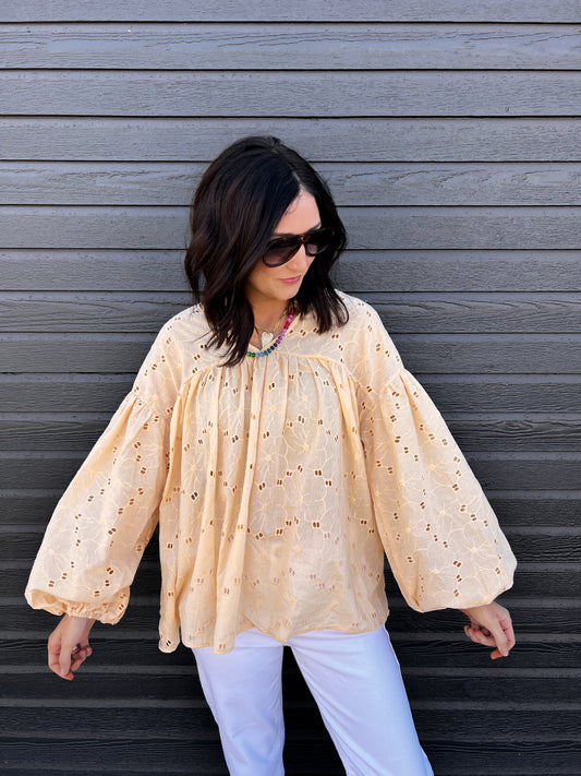 Sunshine Eyelet Blouse