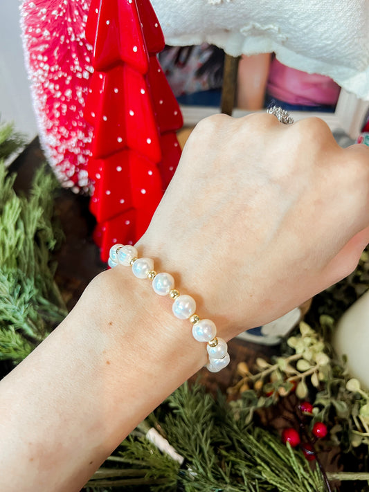 Beaded Pearl Bracelet