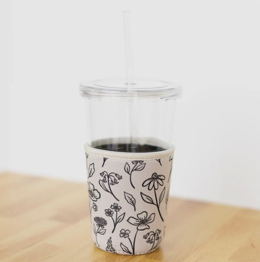 Pressed Floral Drink Sleeve
