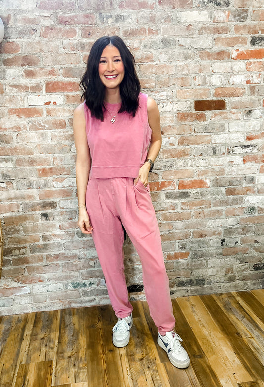 French Pink Jogger Set