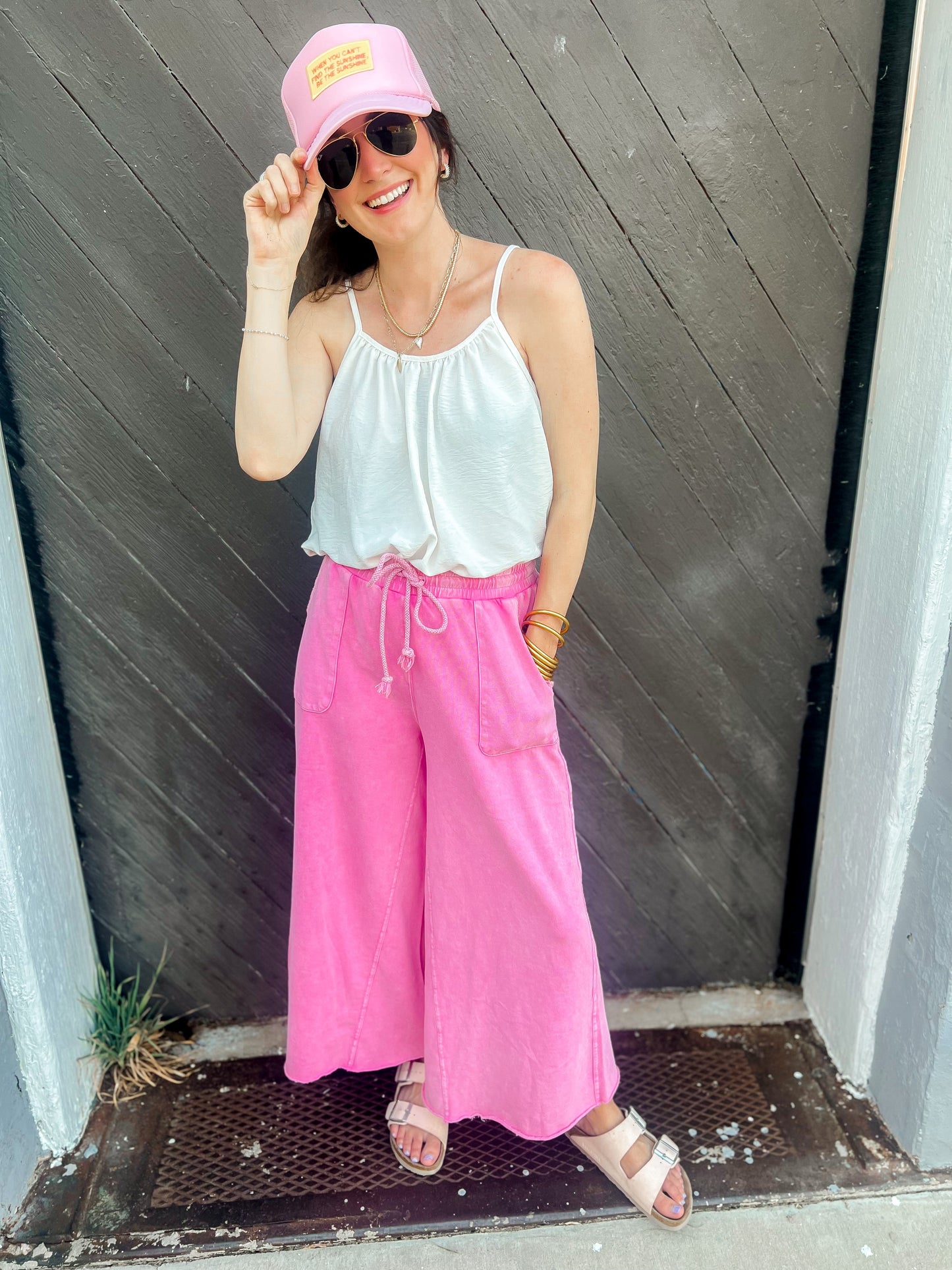 Barbie Pink Wide Leg Pants