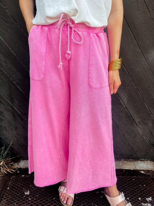 Barbie Pink Wide Leg Pants