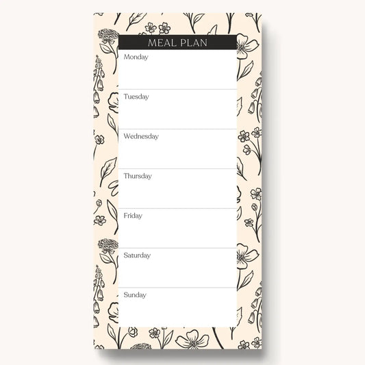 Floral Magnetic Meal Plan