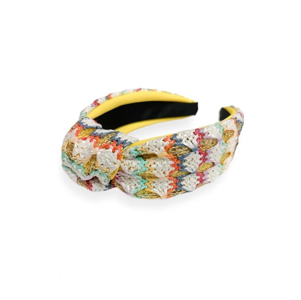 Multi Colored Tweed Headband