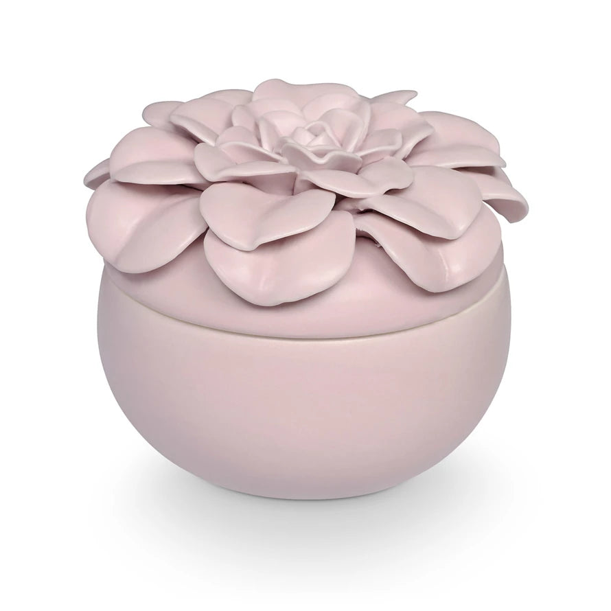 Lavender La La Ceramic Flower Candle