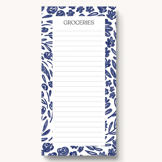 Floral Magnetic Grocery List