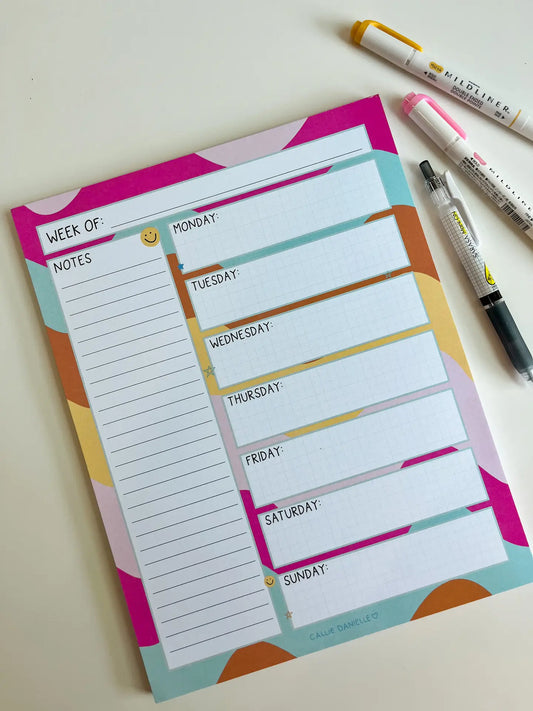 Weekly Calendar Notepad