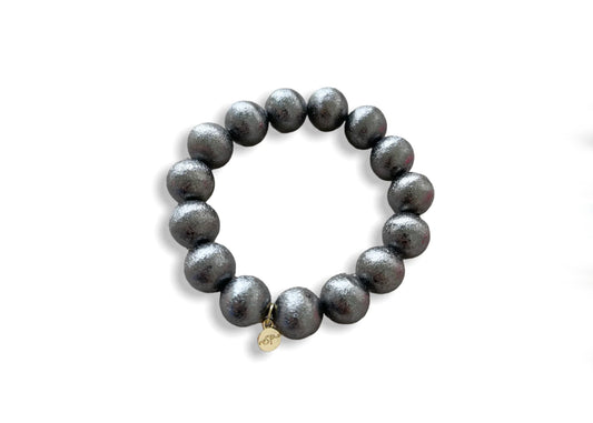 Gun Metal Ball Bracelet