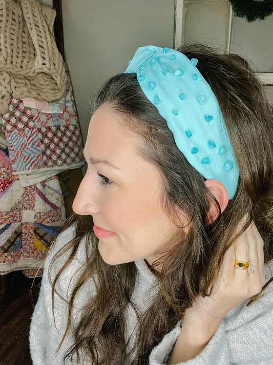 Turquoise Stone Knotted Headband