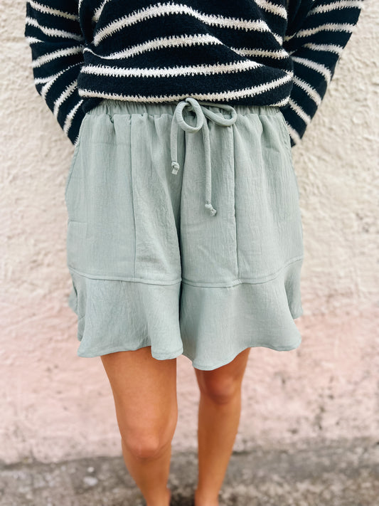 Sage Flutter Shorts