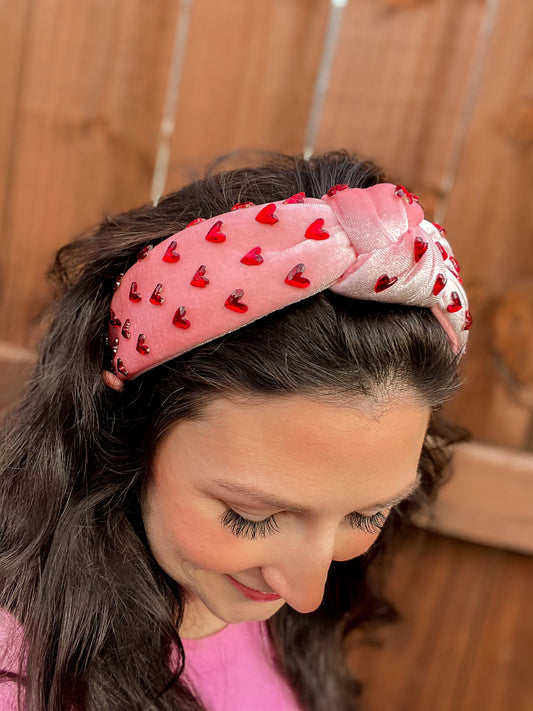 Velvet Hearts Headband