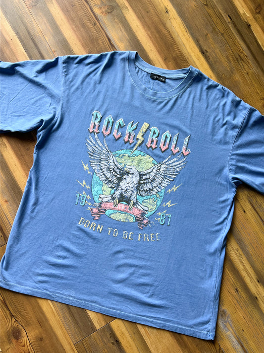 Rock N Roll Eagle Graphic Tee