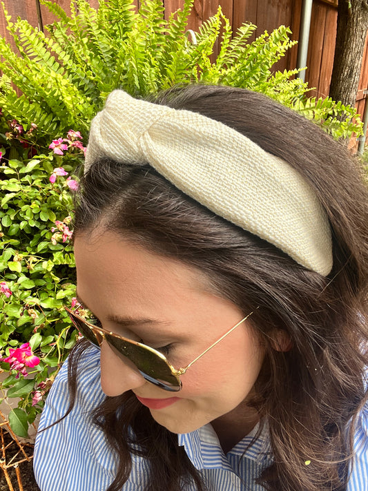 Cream Jute Headband