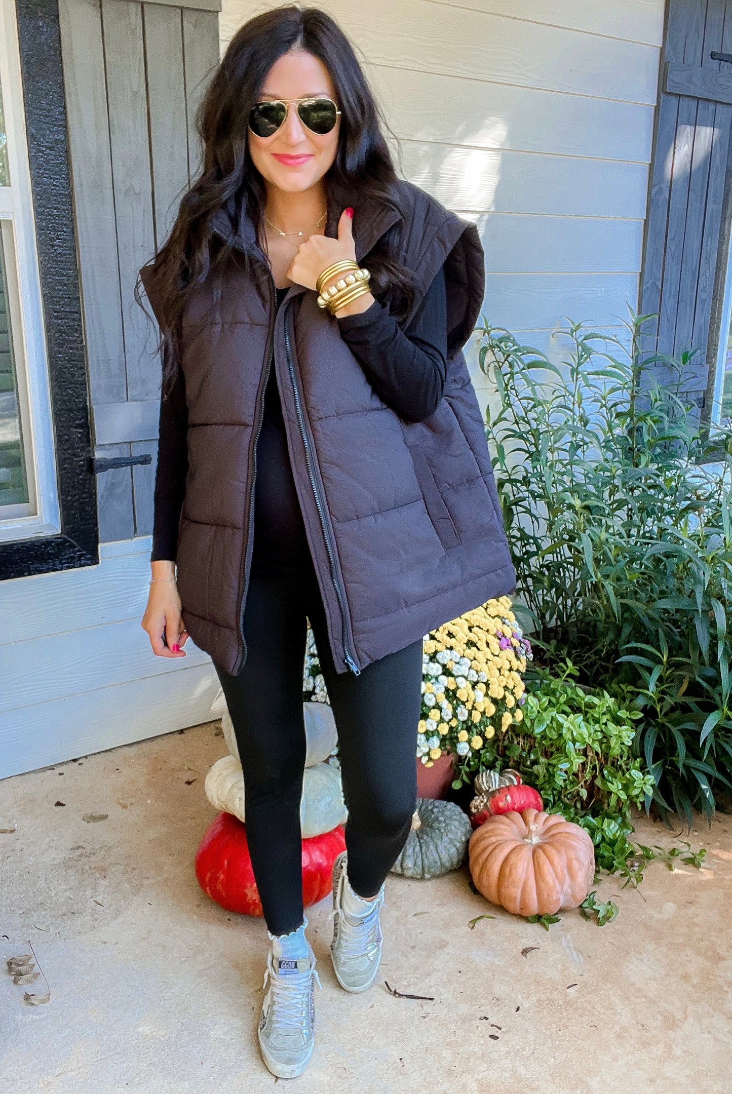 Black Puffer Vest