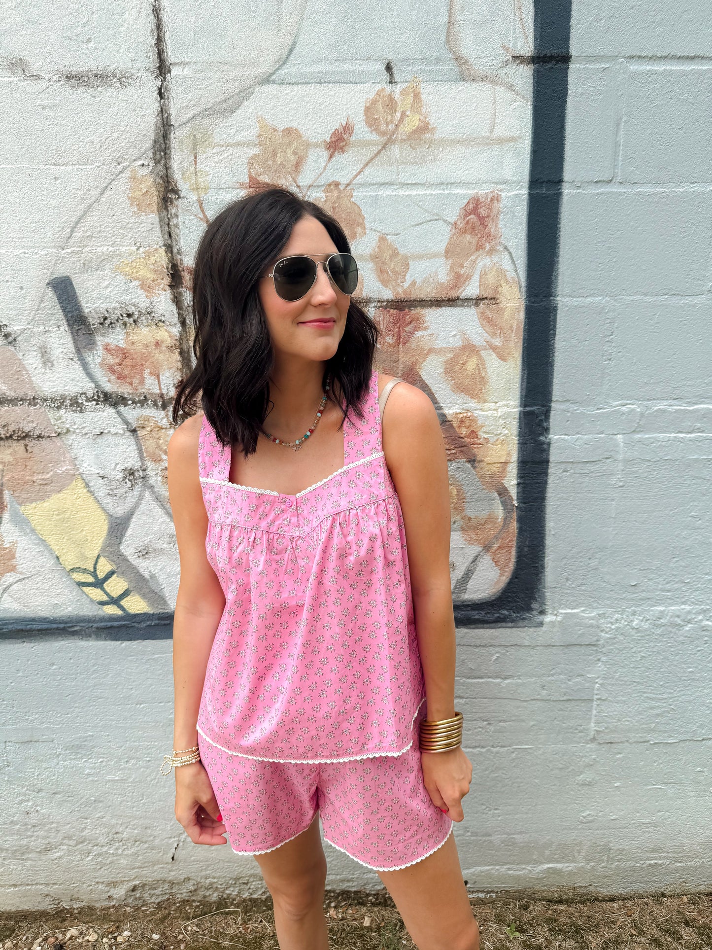 Floral pink set