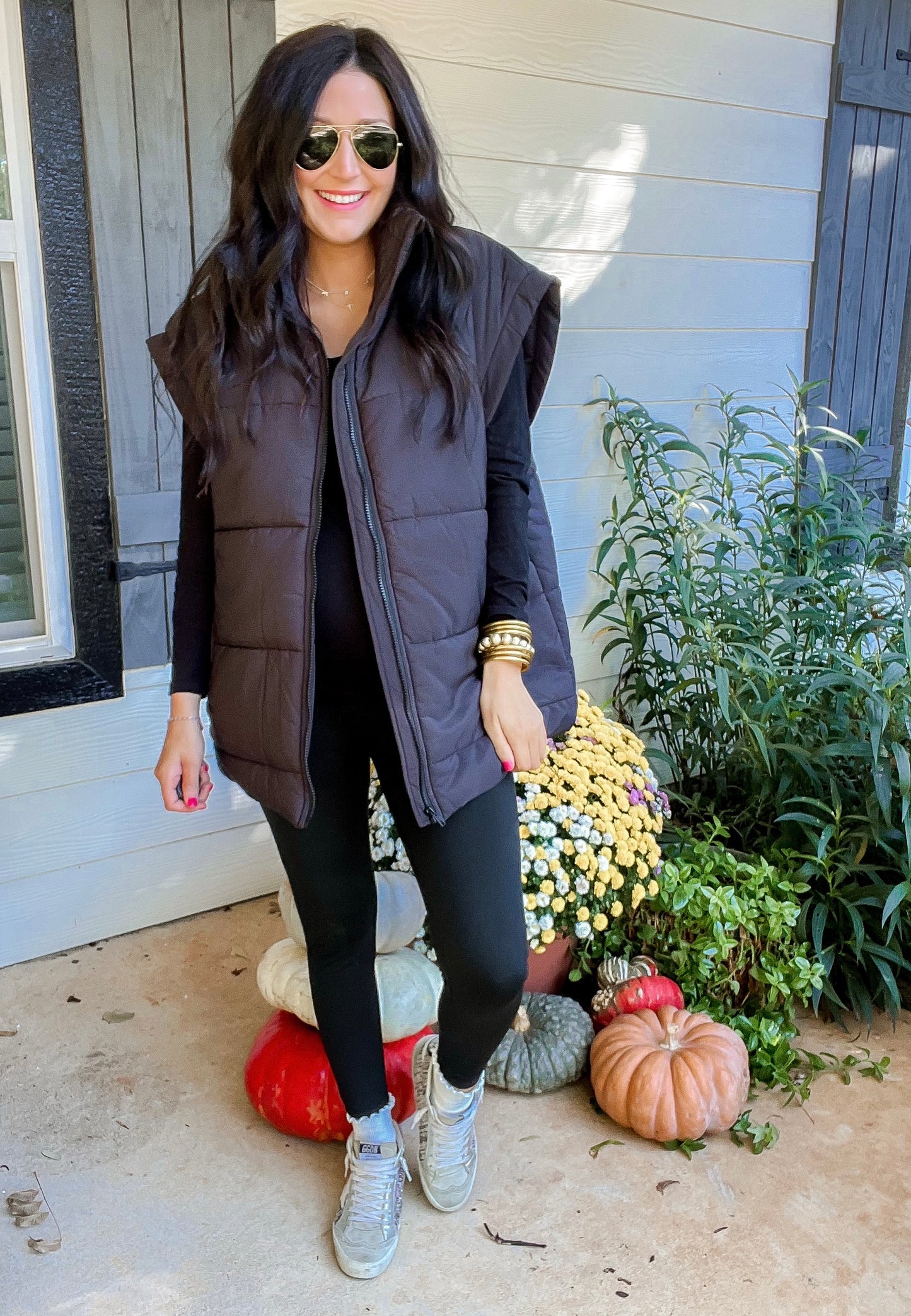 Black Puffer Vest