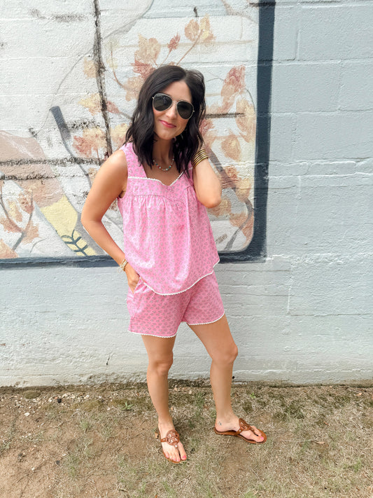Floral pink set
