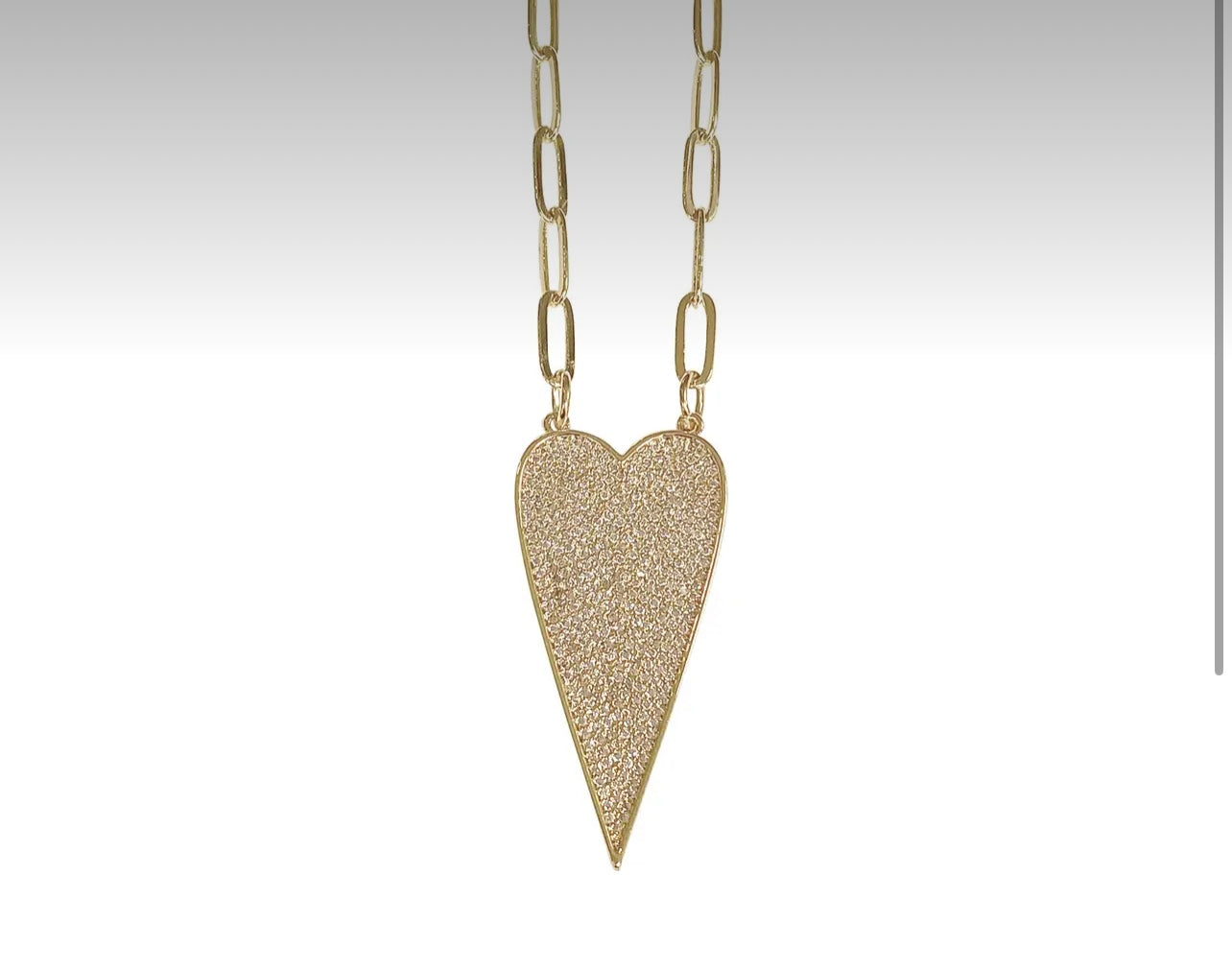 Gemelli Large Crystal Heart Necklace