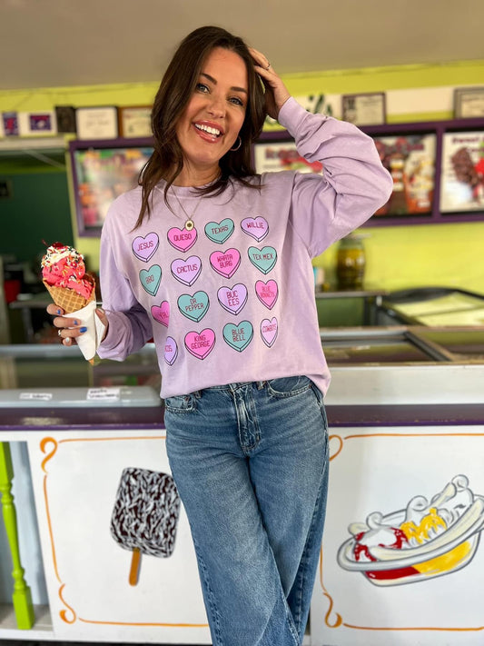 Texas Candy Heart Tee