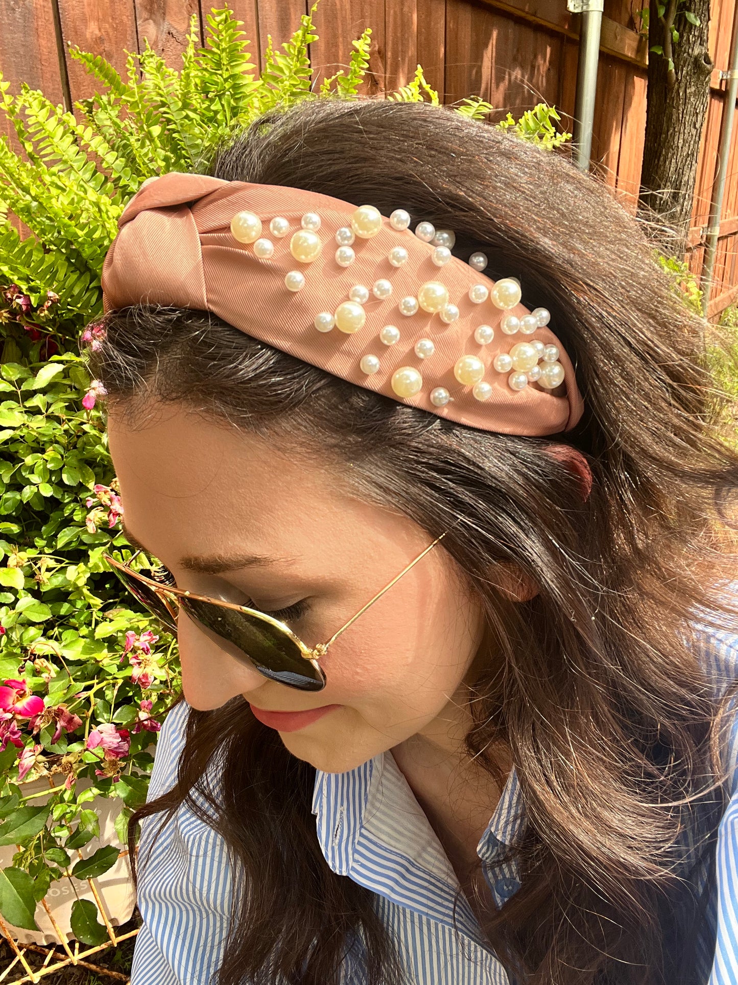 Knotted Pearl Headband