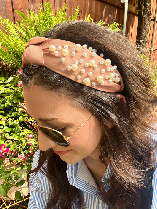 Knotted Pearl Headband