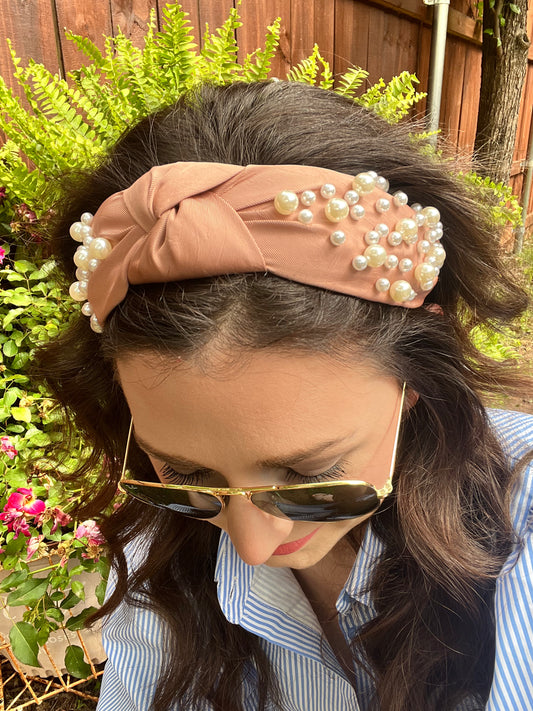 Knotted Pearl Headband
